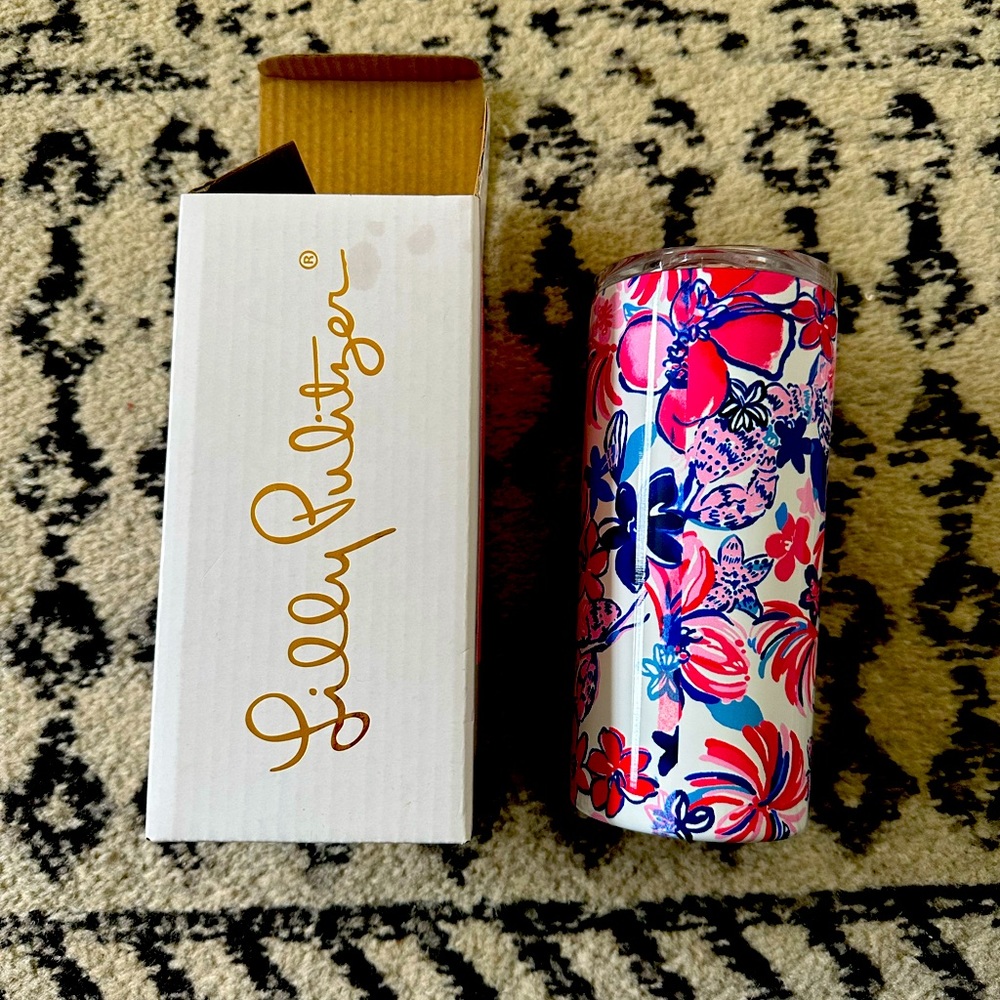 Lilly Pulitzer slim tumbler